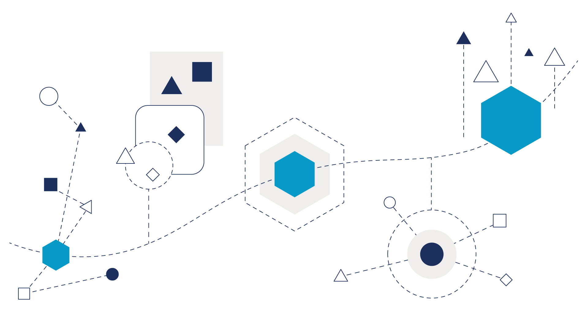 An abstract graphic highlighting our Media Mindset approach to Paid Media
