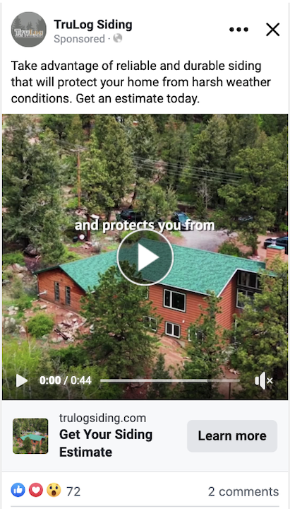 Sample paid ad for TruLog